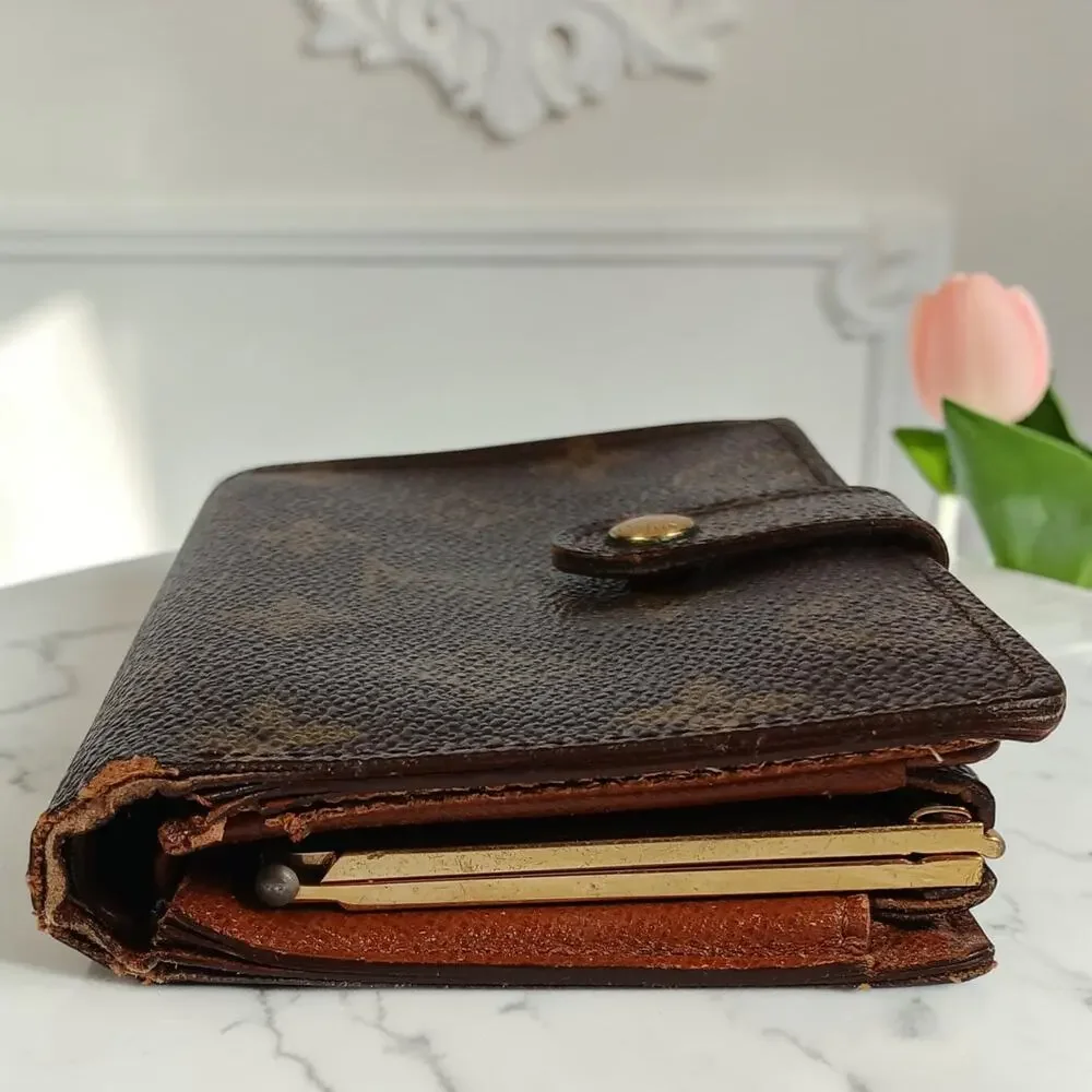 Louis Vuitton Authentic Vintage Monogram French Kisslock Wallet - Picture 7 of 15